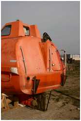 freifallende Rettungsboote