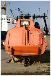 freifallende Rettungsboote