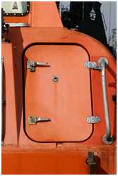 freifallende Rettungsboote