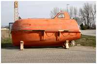 freifallende Rettungsboote