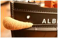 der Bugfender wurde mit schwarzem Tee gefärbt