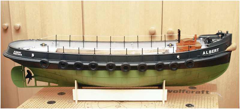 Rumpf des Dampfschlepper Albert 1