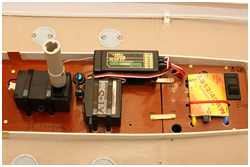 RC-Komponenten des Dampfschleppers Albert 2