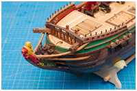 Geländer auf der Back