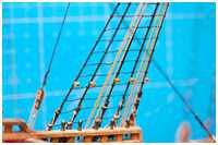 Leitkauschen angebunden