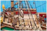 Ankerboje an den Fockwanten