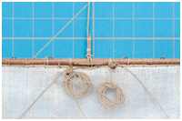 Drehreeps an den Mars- und Bramsegeln