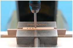 Fräsen der Kugelmulden