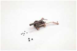 Kanonenkugel der kleine Geschütze im Vergleich