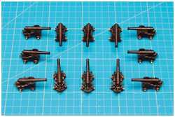 die fertigen Kanonen