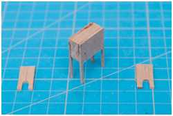 Korpus mit Seitenwänden verklebt