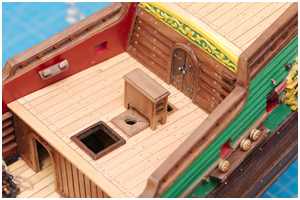 Kompasshäuschen aufgestellt