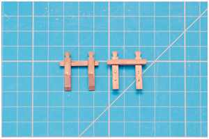 Einzelteile der großen Kreuzhölzer