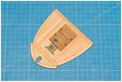 Aufnahme für die Betinge ins Deck eingearbeitet
