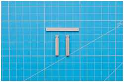 Einzelteile der Nagelbank am Großmast