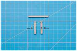 Einzelteile der Nagelbank am Großmast