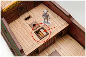 falsche Position der Treppe