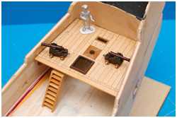 fertige Treppe des Niedergangs