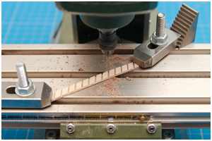 Fräsen der Wangen für die Treppe