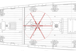 Laufbereich (Bild: Risse von Schiffen des 16./17. Jahrhunderts, Hinstorff Verlag)