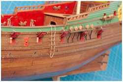 die fertigen Stückpfortendeckel