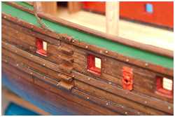 Fallreepstreppe außenbords