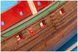 Fallreepstreppe außenbords