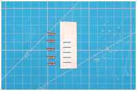 Schablone zu Kleben der Stufen