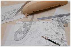 Schablone für den Kiel erstellt