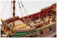 angepasste Seitentakel am Fockmast