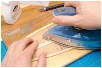 Planken werden aufgebügelt