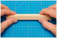 Zusammenkleben der Einzelleisten vermeiden