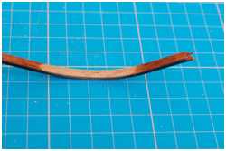 Vorbiegen der Leisten für das Bergholz