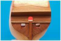 das Heck ist beplankt