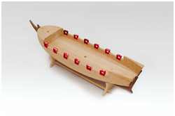 alle Stückpfortenrahmen sind an ihrem Platz