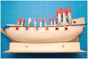 Fixierung der Planken