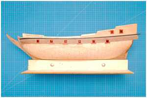 die ersten Planken sind ged&uuml;belt