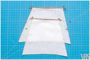 Brassenschenkel an den Marssegeln