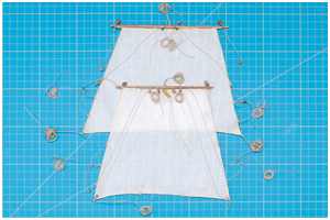 fertig betakelte Marssegel