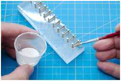 Aufwickeln der Taue an der Vorrichtung