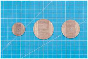 Plattformen sind rund geschliffen