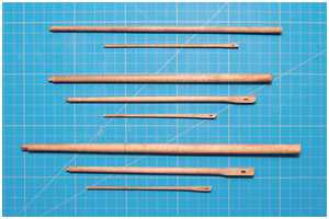 Masten und Stengen fertig bearbeitet