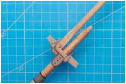 Salinge an den Untermasten