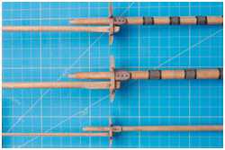 Salinge an den Untermasten