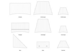 Segelschablonen und Aufzeichnen der Bahnen