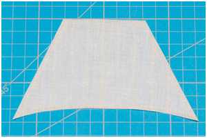 keine Falten bei gestärktem Segelstoff