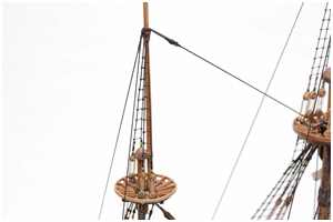 Webeleinen an der Besanmarsstenge