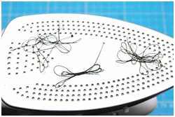 Tempern steifer Webeleinen