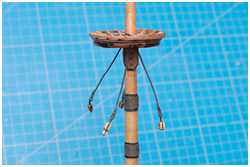 Seitentakel am Großmast