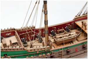 Seitentakel steifgesetzt